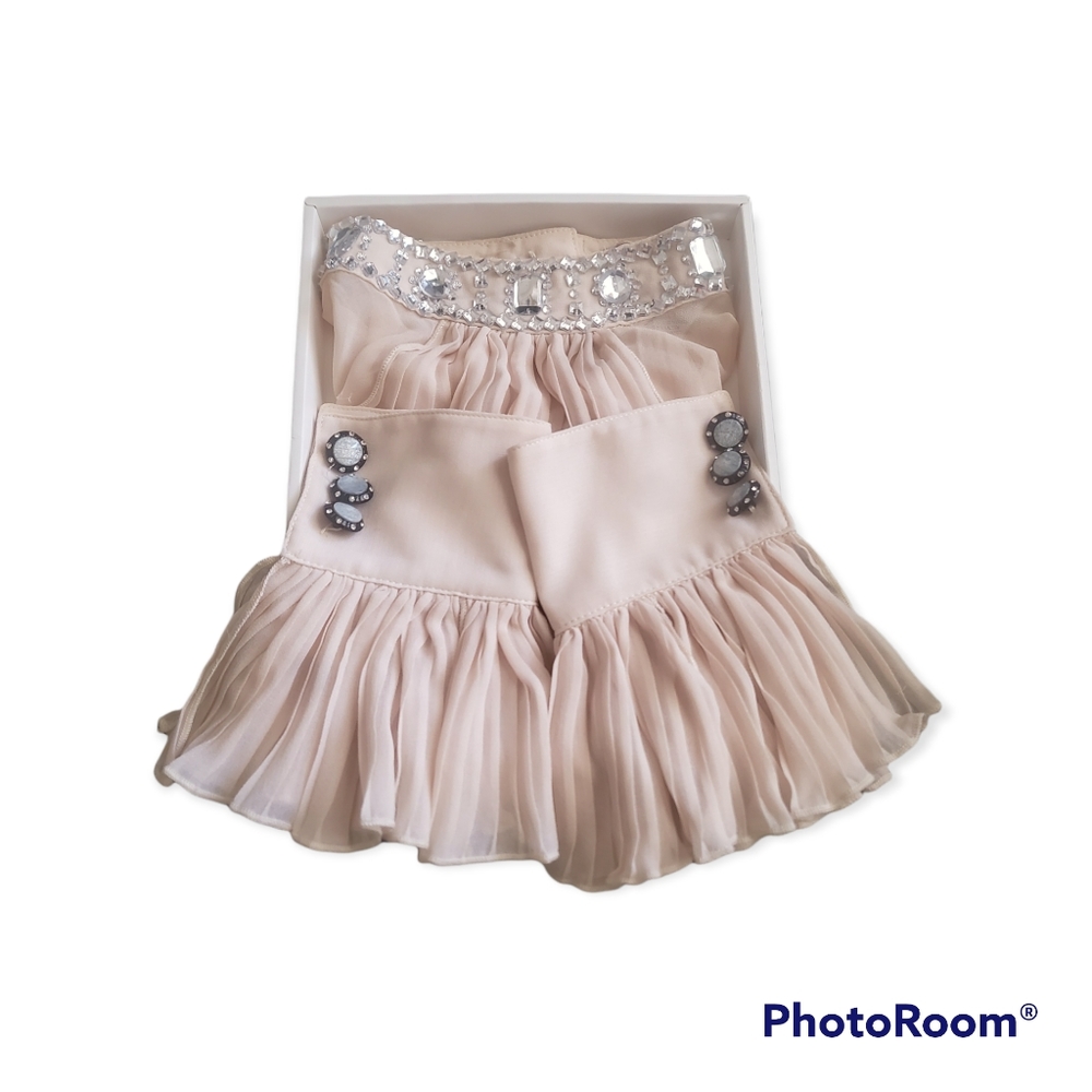 Faux Embellished Collar & Cuffs